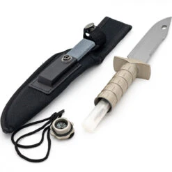 True North Survival Compartment Knife With Heavy Duty Sheath -Knife Sales Store 15398M 59514.1657129478