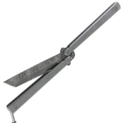 Damascus Steel Dirt Dauber Butterfly Knife -Knife Sales Store 6bc1 50s 73840.1564504727