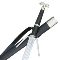 Monster Hunter Decorative Replica Griffin Silver Sword With Scabbard [Video Game Edition] -Knife Sales Store 8sm9 485 53824.1564504758