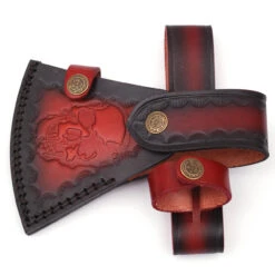 Snake Skull Warrior Bushcraft Axe Wood Burnt Handle -Knife Sales Store AX2263 98876.1597092299