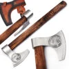 Warhorse High Carbon Steel Bearded Axe Sheesham Wood Burned Handle -Knife Sales Store AX2264 89021.1597171550