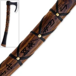Shade Blaze Hand Forged Functional Rune Engraved Outdoor Viking Bearded Skeggøx Axe -Knife Sales Store AXP3071BK 99524.1682627804