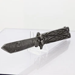 Butterfly Sudden Fatality Tribal Balisong Fanning Knife | Tanto Damascus Steel Blade 8 Butterfly Sudden Fatality Tribal Balisong Fanning Knife | Tanto Damascus Steel Blade -Knife Sales Store BF2133 D2 04 63102.1691079069
