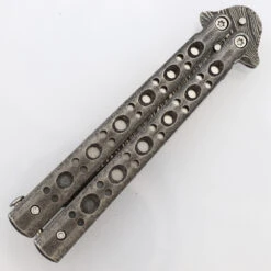 Steel Coal Strike Butterfly Knife | Damascus Steel Tanto Point Blade -Knife Sales Store BF2138 D2 03 18609.1691079621