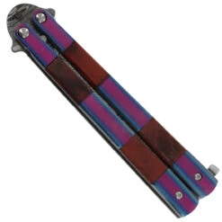 Double Feature Damascus Steel Heavy Duty Fanning Butterfly Knife -Knife Sales Store BF2273 D1 22554.1633554582