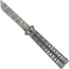 Shattered Without Hesitation Tanto Balisong Butterfly Knife | Damascus Steel Blade | Tanto Point -Knife Sales Store BF2487 D2 54313.1691074078