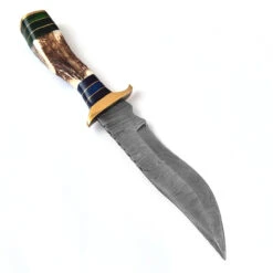 Cacophonous Forest Fixed Blade Clip Point Damascus Outdoor Hunting Knife | Hunt For Life -Knife Sales Store DHK2681 93035.1645629925