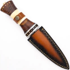 Tribal Totem Damascus Spear Point Fixed Blade Knife -Knife Sales Store DHK2761 24745.1648568741