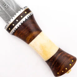 Tribal Totem Damascus Spear Point Fixed Blade Knife -Knife Sales Store DHK2761 81807.1648568737