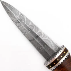 Tribal Totem Damascus Spear Point Fixed Blade Knife -Knife Sales Store DHK2761 97676.1648568734