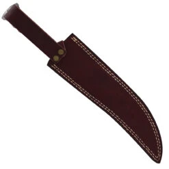 Damascus Steel Collectable Railroad Spike Knife | Locomotive Spike Knife With Leather Sheath -Knife Sales Store DHK3012 66051.1669133794