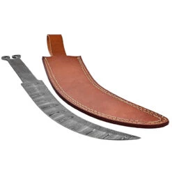 Trailing Spiral Full Tang Damascus Steel Build Your Own DIY Trailing Point Spiral Pommel Knife Blank W/ Genuine Leather Sheath 9 Trailing Spiral Full Tang Damascus Steel Build Your Own DIY Trailing Point Spiral Pommel Knife Blank W/ Genuine Leather Sheath -Knife Sales Store DKP3101 03 91909.1689258558