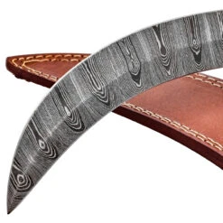Trailing Spiral Full Tang Damascus Steel Build Your Own DIY Trailing Point Spiral Pommel Knife Blank W/ Genuine Leather Sheath 10 Trailing Spiral Full Tang Damascus Steel Build Your Own DIY Trailing Point Spiral Pommel Knife Blank W/ Genuine Leather Sheath -Knife Sales Store DKP3101 04 14494.1689258559