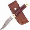 Essence Of Fear Automatic Large Damascus XL Lever Lock Clip Point Switchblade Knife