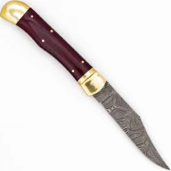 Essence Of Fear Automatic Large Damascus XL Lever Lock Clip Point Switchblade Knife -Knife Sales Store DLL2916 14744.1657738008