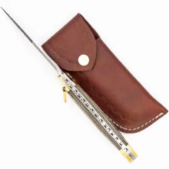 Hive Mind Automatic Large Damascus XL Lever Lock Clip Point Switchblade Knife -Knife Sales Store DLL2917 21182.1657740313