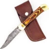 Burning Woodland Automatic Large Damascus XL Lever Lock Clip Point Switchblade Knife -Knife Sales Store DLL2918 59302.1657742143