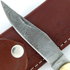 Ashen Reflex Clip Point Automatic Damascus Lever Lock Knife -Knife Sales Store DLV2759 60905.1665152826