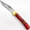 Bone Divination Damascus Clip Point Automatic Switchblade Lever Lock Knife -Knife Sales Store DLV2800 59699.1649257317