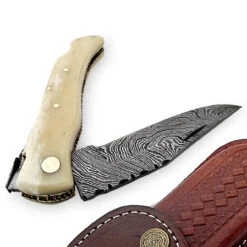 Damascus Steel Desert Caravan French Laguiole Knife -Knife Sales Store DM2027BON 53963.1564503908