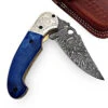 Damascus Steel Ancient Origins Handmade Pocket Knife -Knife Sales Store DM2041 33454.1564503950