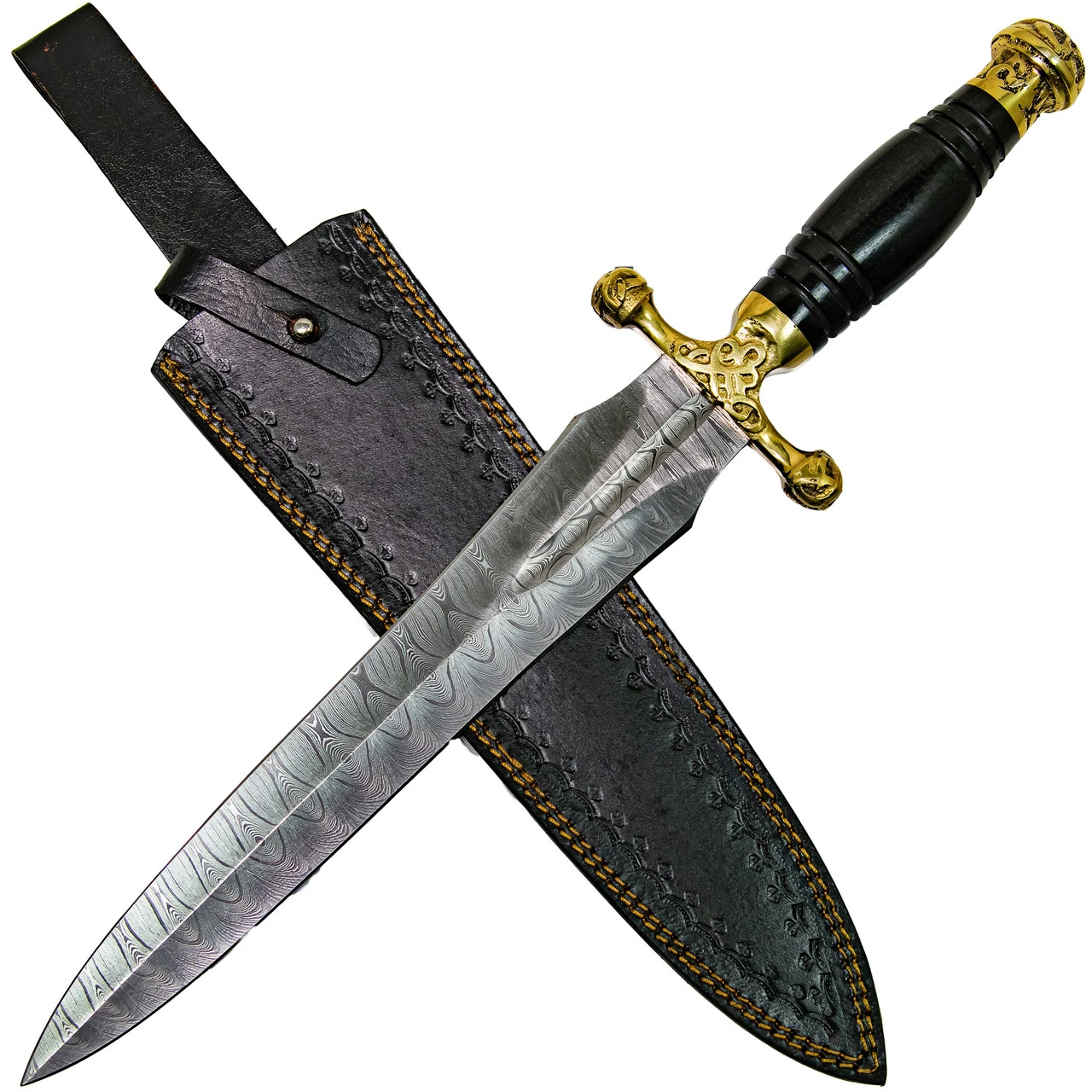 Noble Strategist Medieval Hand Forged Damascus Steel Templar Viking Ceremonial Knife Dagger 3 Noble Strategist Medieval Hand Forged Damascus Steel Templar Viking Ceremonial Knife Dagger