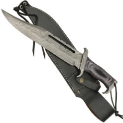 Black Elm Handle Damascus Bowie -Knife Sales Store DM45 97781.1673896804