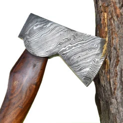Vengeful Dwarf Hand Forged Damascus Steel Outdoor Axe -Knife Sales Store DMX2241. 90409.1618612378