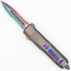 Antidote Titanium Damascus Steel Compact Out The Front Knife -Knife Sales Store DS76 91997.1645546089