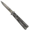 Micarta Simple Butterfly Black Knife | Damascus Steel Blade | Drop Point -Knife Sales Store GBS50 D1 03 10995.1691433816