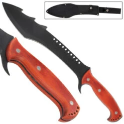 Devil's Revenge Sawback Machete -Knife Sales Store HK1175RD 84589.1564502625