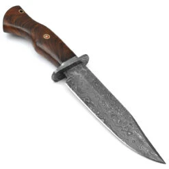 Damascus Steel East Indian Rosewood Handle Fixed Blade Hunting Knife -Knife Sales Store HKD2244 47999.1610478888