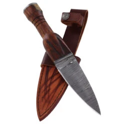 Abundant Utility Sgian Dubh Knife Dagger With Genuine Leather Sheath