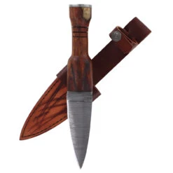 Abundant Utility Sgian Dubh Knife Dagger With Genuine Leather Sheath -Knife Sales Store HKD2985 15824.1663682066