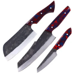 Oishee Japanese Style Carbon Steel Kitchen Knife Set Of 3 -Knife Sales Store HKP2946 76377.1670264488