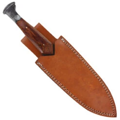 Dusk Rites Ceremonial Railroad Spike Knife | Wood Handle Full Tang Double Edged Functional Sharpened Hand Upcycled Forged Dagger -Knife Sales Store HKP3002 43542.1675805246