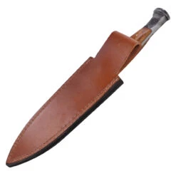 Dusk Rites Ceremonial Railroad Spike Knife | Wood Handle Full Tang Double Edged Functional Sharpened Hand Upcycled Forged Dagger -Knife Sales Store HKP3002 30955.1675805246