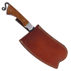 Compliments To The Chef Kitchen Cleaver | Full Tang Indoor/Outdoor Cooking Camping Functional Hand Forged Carbon Steel Blade -Knife Sales Store HKP3006 22922.1675805552