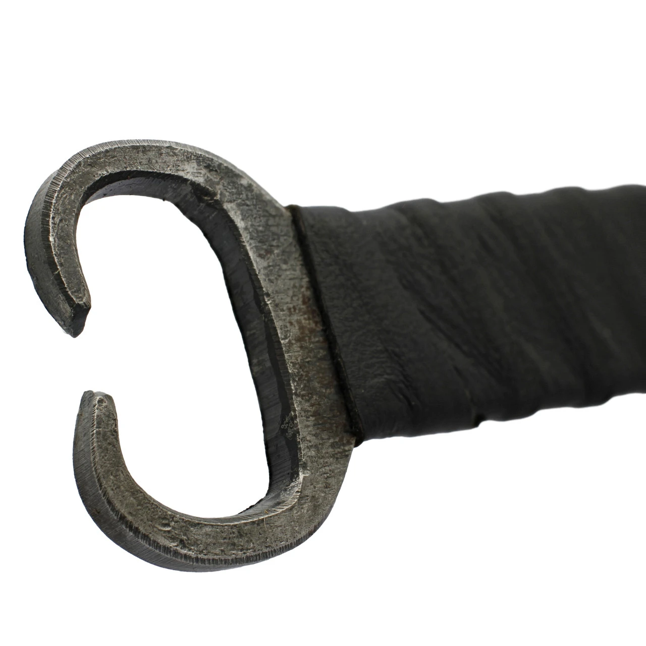 Depth Of Isolation Full Tang High Carbon Steel Dual Tone Dagger W/ Black Leather Wrapped Handle & Genuine Leather Sheath 8 Depth Of Isolation Full Tang High Carbon Steel Dual Tone Dagger W/ Black Leather Wrapped Handle & Genuine Leather Sheath - Image 6