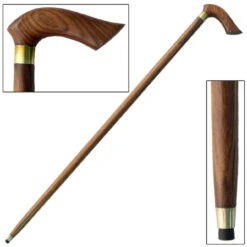 Half-Crook Sheesham Wood Grip Cane -Knife Sales Store IN10101 39039.1564501837
