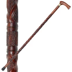 Geometric Sheesham Wooden Walking Cane -Knife Sales Store IN10110 71075.1564502824