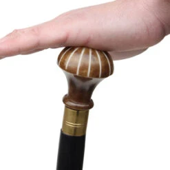 Optic Illusion Sheesham Wooden Walking Cane -Knife Sales Store IN10120 32918.1595346048