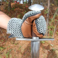 Padded 16g Functional Chainmail Battle Mittens -Knife Sales Store IN1051 87977.1564503691