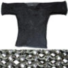 European Flat Ring Rivet Chain Mail Hauberk Black 2 European Flat Ring Rivet Chain Mail Hauberk Black -Knife Sales Store IN178L 31683.1564501314