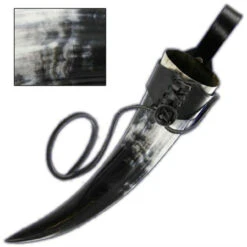 Norwegian Viking Natural Drinking Horn 24oz -Knife Sales Store IN4201LHBK 52655.1564501408