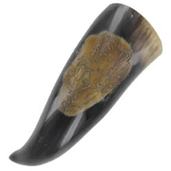 Rampant Lion Medieval Drinking Horn -Knife Sales Store IN4246 83155.1682000775