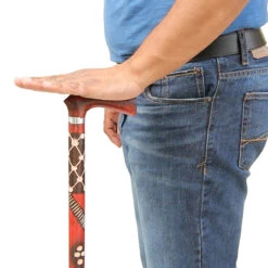 Handcrafted Eucalyptus Tribal Wars Walking Cane -Knife Sales Store IN60138 00187.1668002997