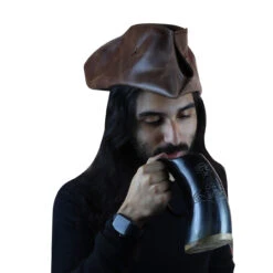 Norse Viking Tankard Mjolnir Engraved Drinking Horn Mug -Knife Sales Store IN60665. 18272.1676046172