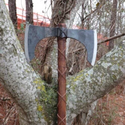 XL Iroquois-Inspired Carbon Steel Battle Axe -Knife Sales Store IN60694 25158.1584557673