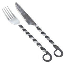 Medieval Renaissance Stainless Steel Twisted Cutlery Set -Knife Sales Store IN60734 27695.1564768059